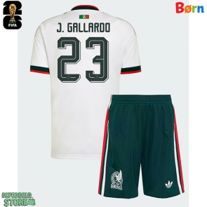 Mexico Jesus Gallardo #23 Replika Babytøj Udebanesæt Børn VM 2026 Kortærmet (+ Korte bukser)
